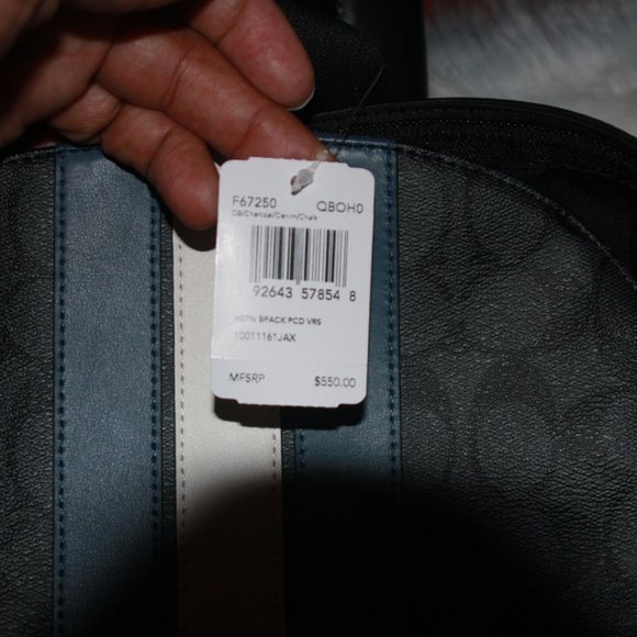 Coach Backpack With Varsity Stripe - Picture 6 of 6